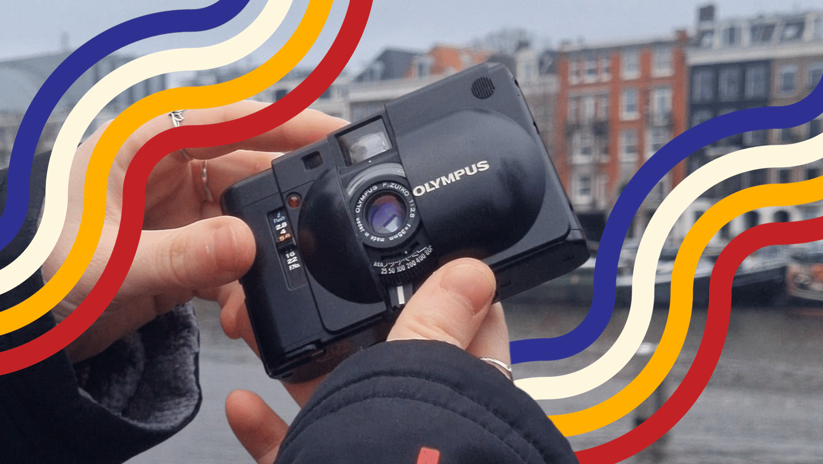 Vintage popular Olympus XA I Film Camera with A9M flash