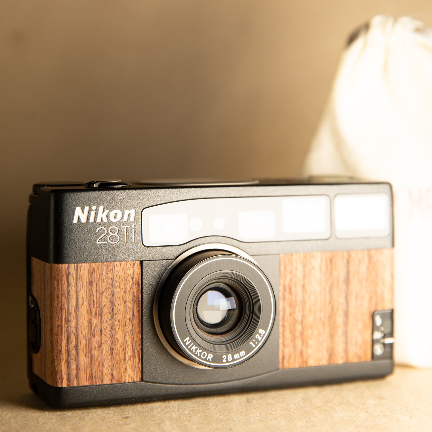 Nikon 28Ti in Rose Wood High Quality Film Camera, Similar to Contax T2 –  Cameras By Max Ltd