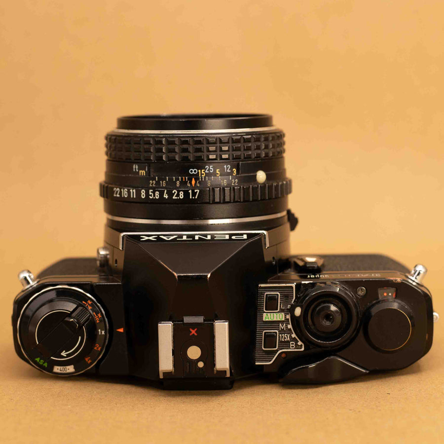 Black Pentax ME Super with 50mm f/1.7 Lens