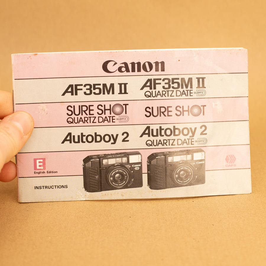 Original Canon AF35M II Instruction Manual