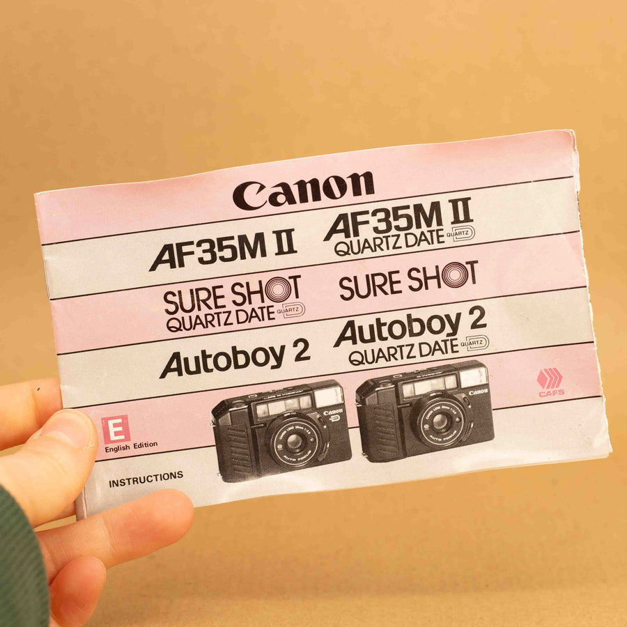 Original Canon AF35M II Instruction Manual