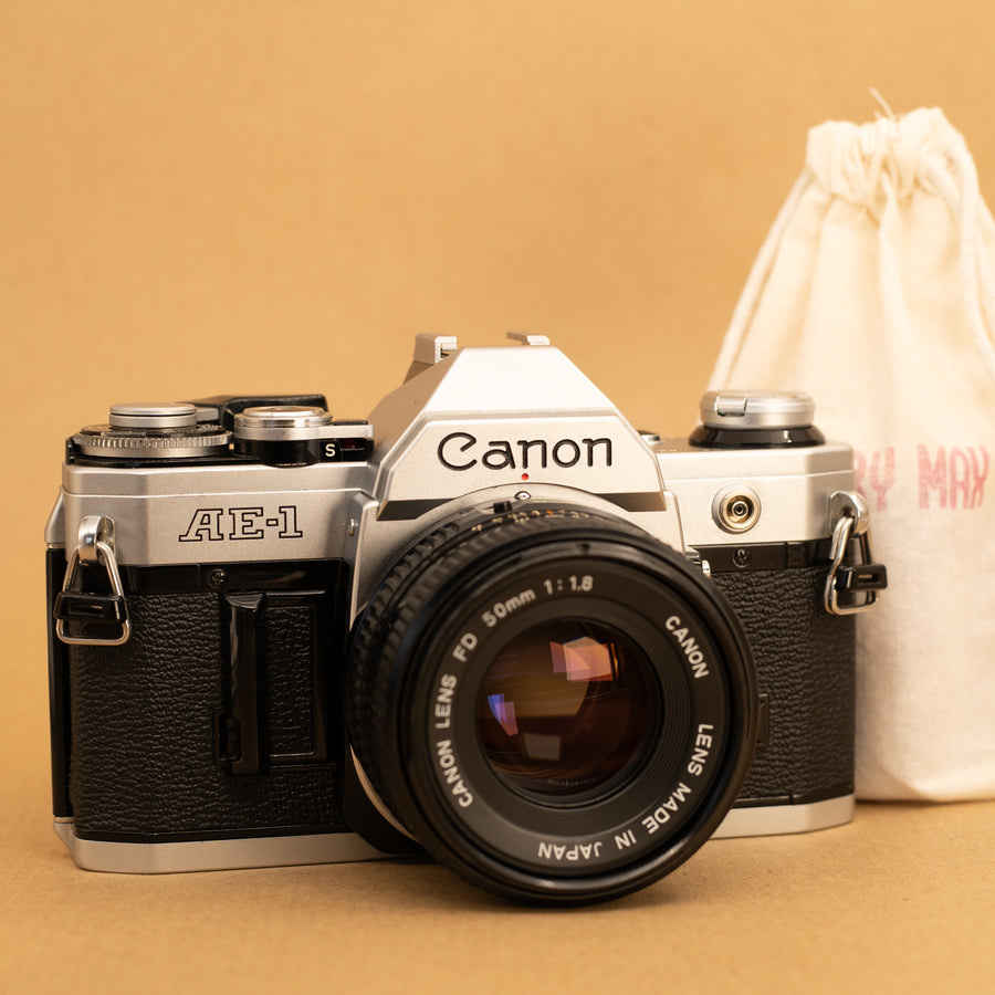 Canon AE-1 with 50mm f/1.8 Lens