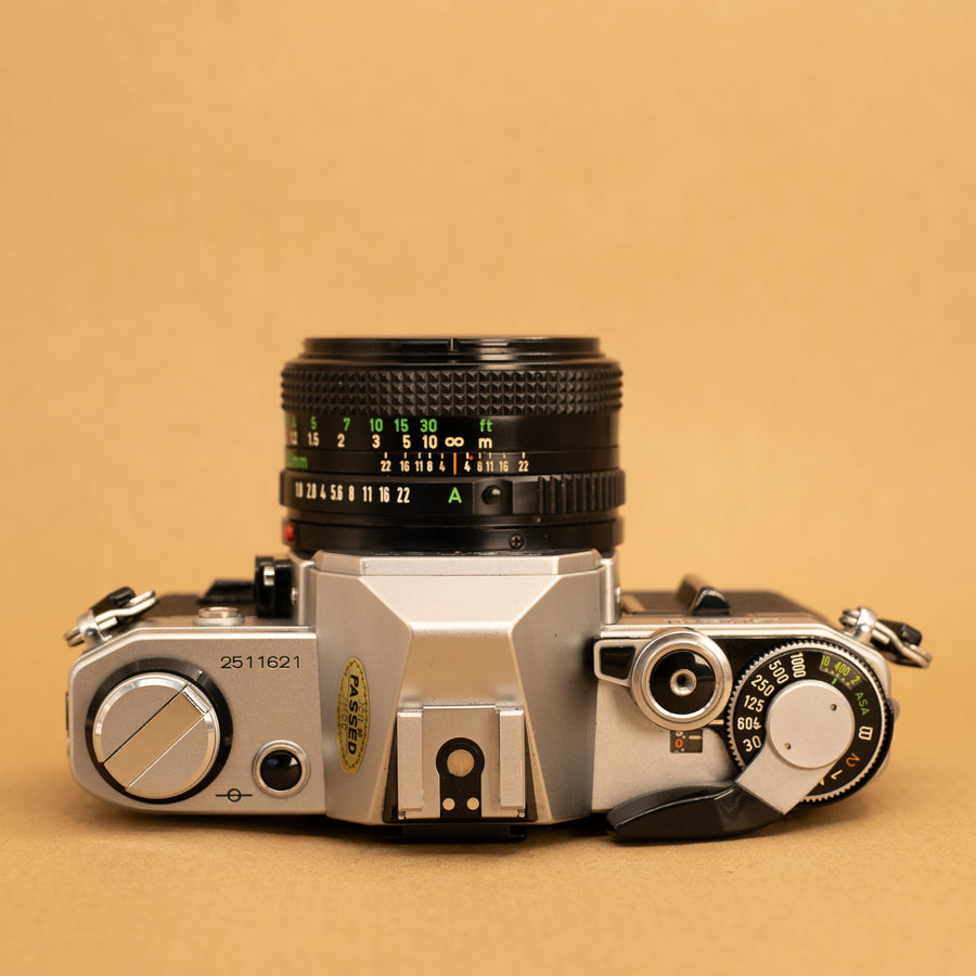 Canon AE-1 with 50mm f/1.8 Lens