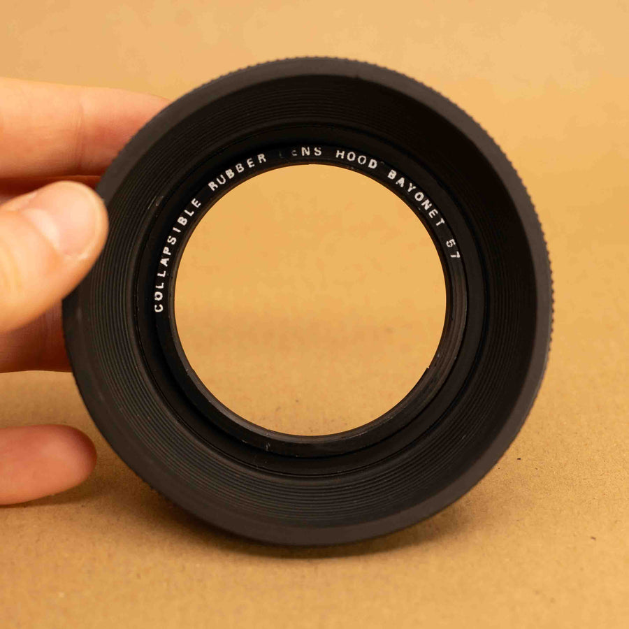 Collapsible Rubber Lens Hood for Bayonet 57