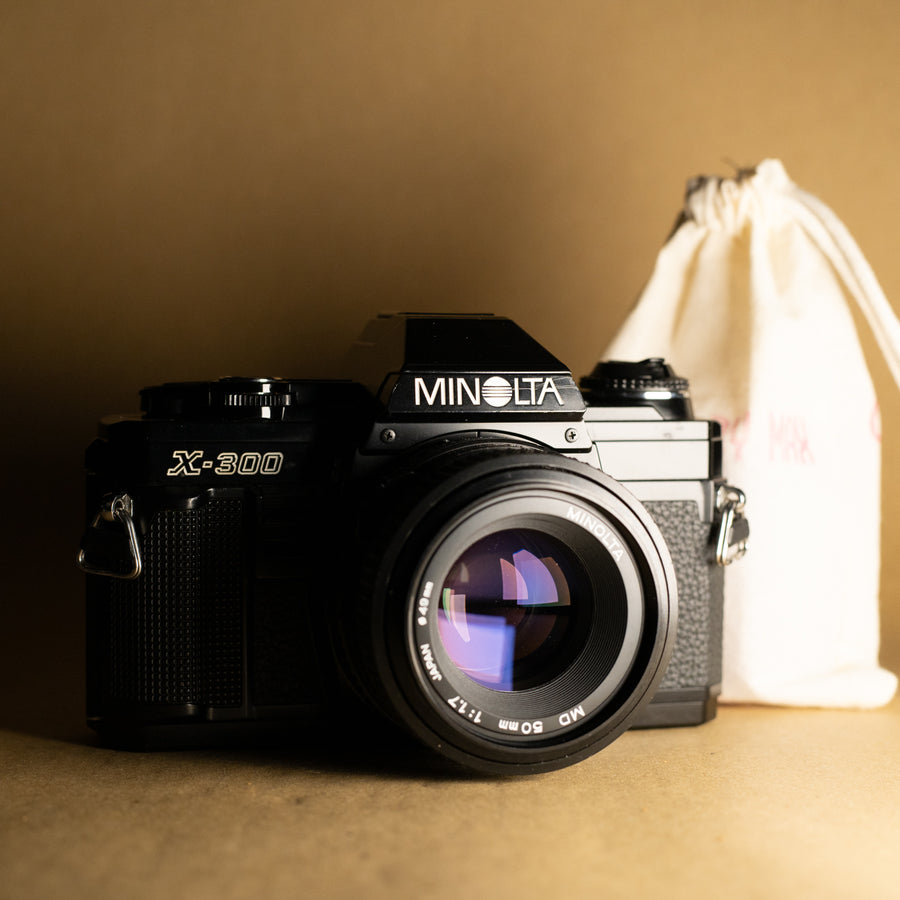 Black Minolta X-300 with 50mm f/1.7 Lens