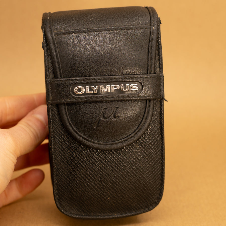 Étui en cuir Olympus Mju