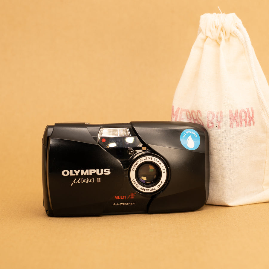 Olympus Mju II 35mm Point and Shoot with Roll of Film - Refurbished