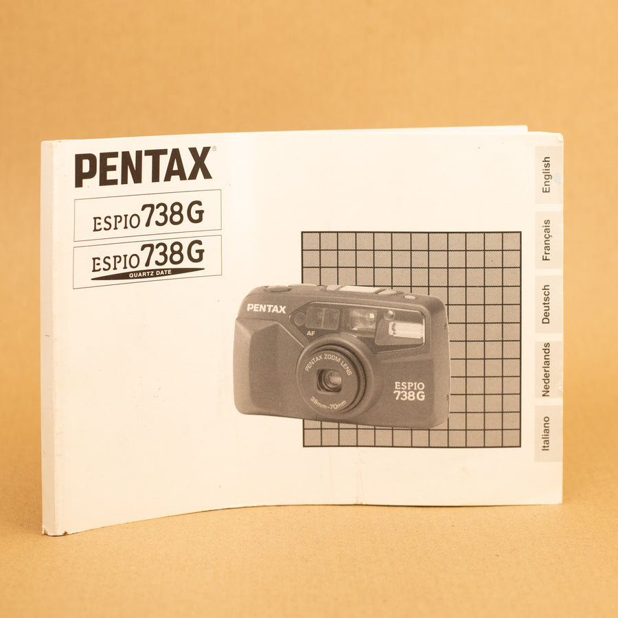 Original Pentax Espio 738G Instruction Manual