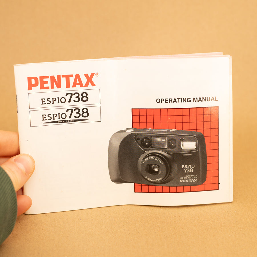 Original Pentax Espio 738 Instruction Manual