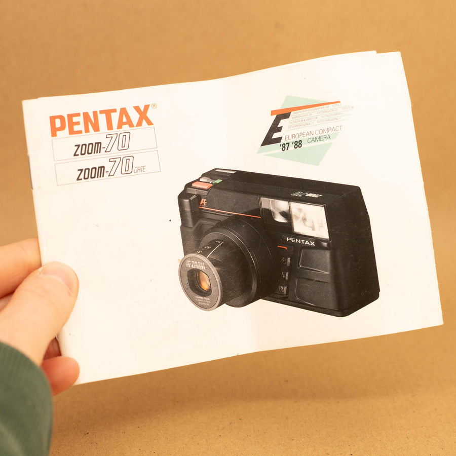 Original Pentax Zoom 70 Instruction Manual