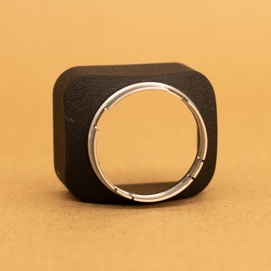 S27 Push On Square Metal Lens Hood