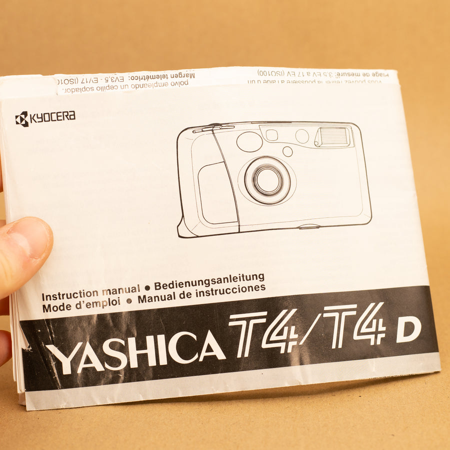 Original Yashica T4 / T4D Instruction Manual